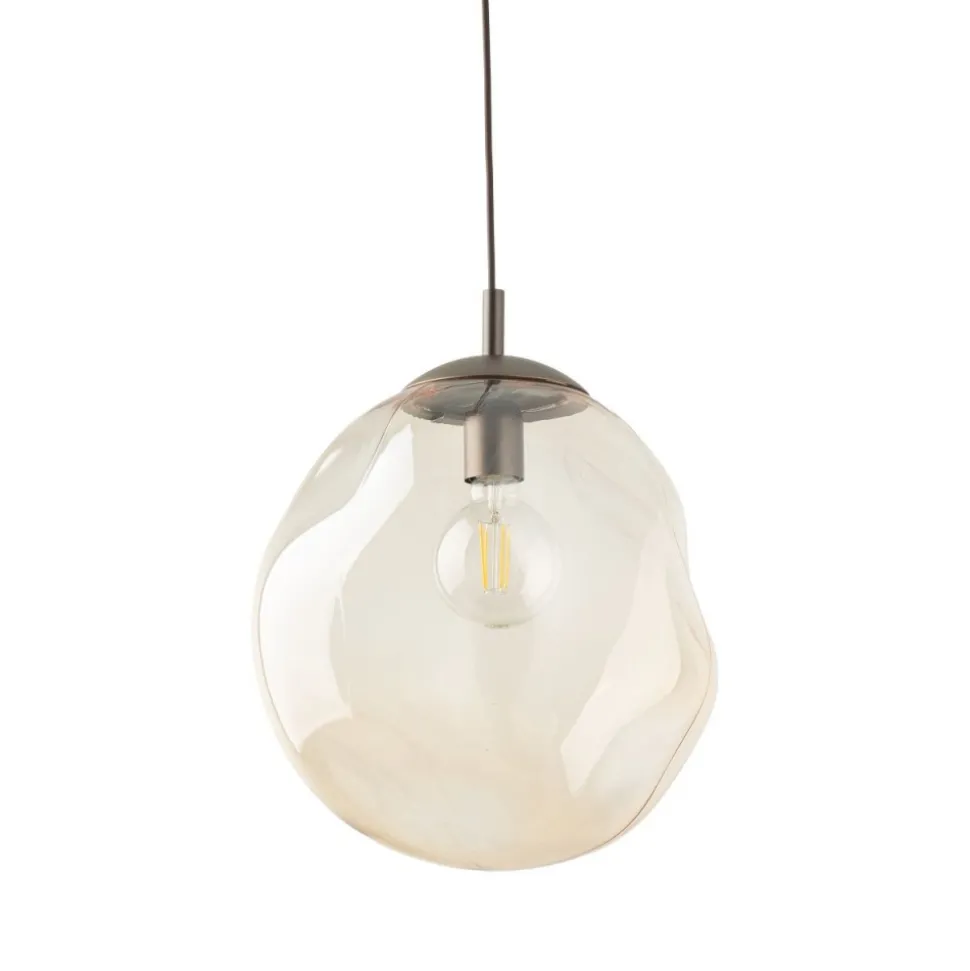 Lampa wisząca LAVA L brązowa 1xE27
