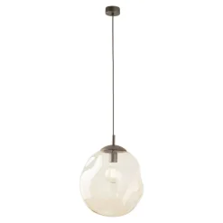 Lampa wisząca LAVA L brązowa 1xE27