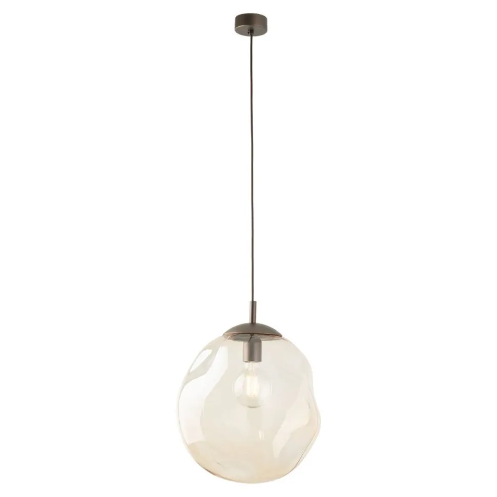 Lampa wisząca LAVA L brązowa 1xE27