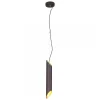Lampa Wisząca LIBRA Czarny Złoty Tuba 1xE14 6cm