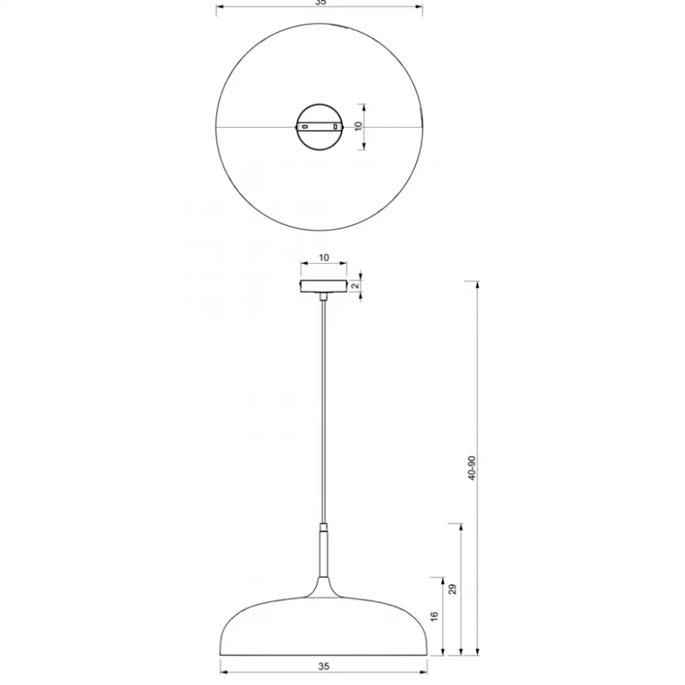 Lampa Wisząca LINCOLN Czarny Złoty Metalowy Klosz 1xE27 35cm