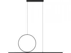 Lampa wisząca LINEO LED czarna 39W 3000K