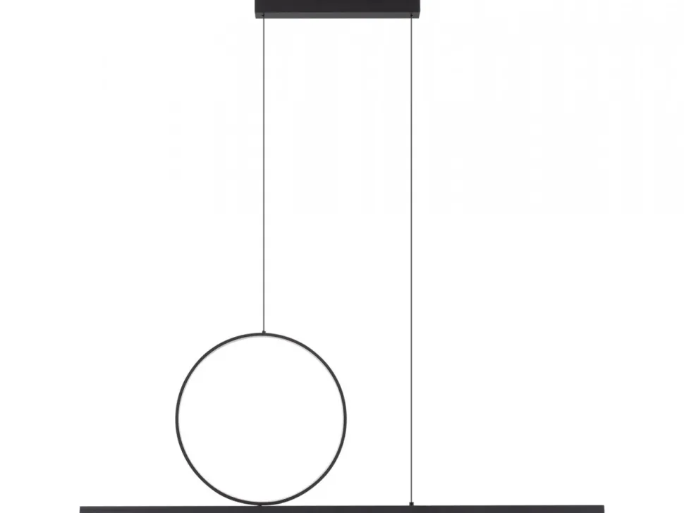 Lampa wisząca LINEO LED czarna 39W 3000K