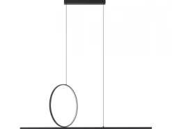 Lampa wisząca LINEO LED czarna 39W 3000K