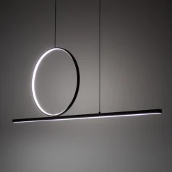 Lampa wisząca LINEO LED czarna 39W 3000K