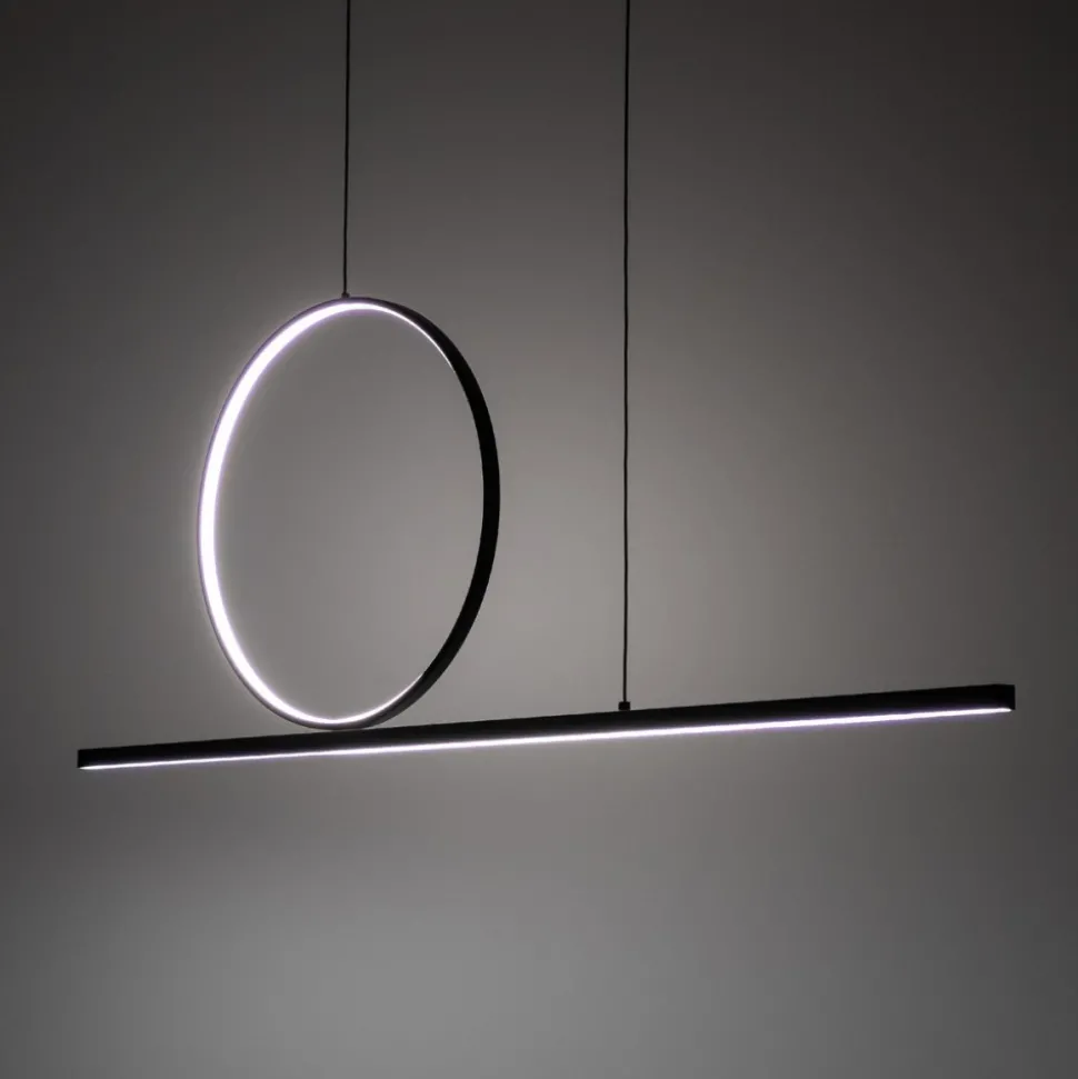 Lampa wisząca LINEO LED czarna 39W 3000K
