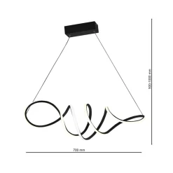 Lampa wisząca LOCA BLACK 56W LED