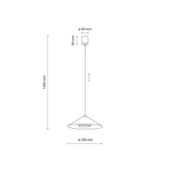 Lampa wisząca LUME S kaszmirowa 1xGX53
