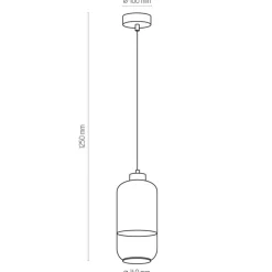Lampa wisząca MARCO biała 1xE27