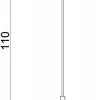 Lampa Wisząca MARTI Złoty Szary Metalowy Klosz 1xE27 20cm