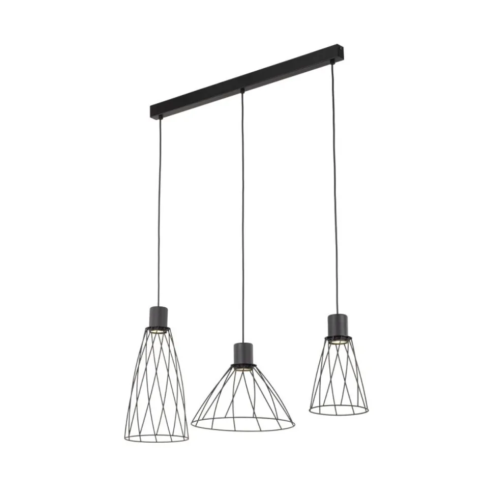 Lampa wisząca MODESTO czarna 3xGU10