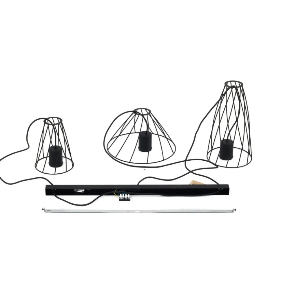 Lampa wisząca MODESTO czarna 3xGU10