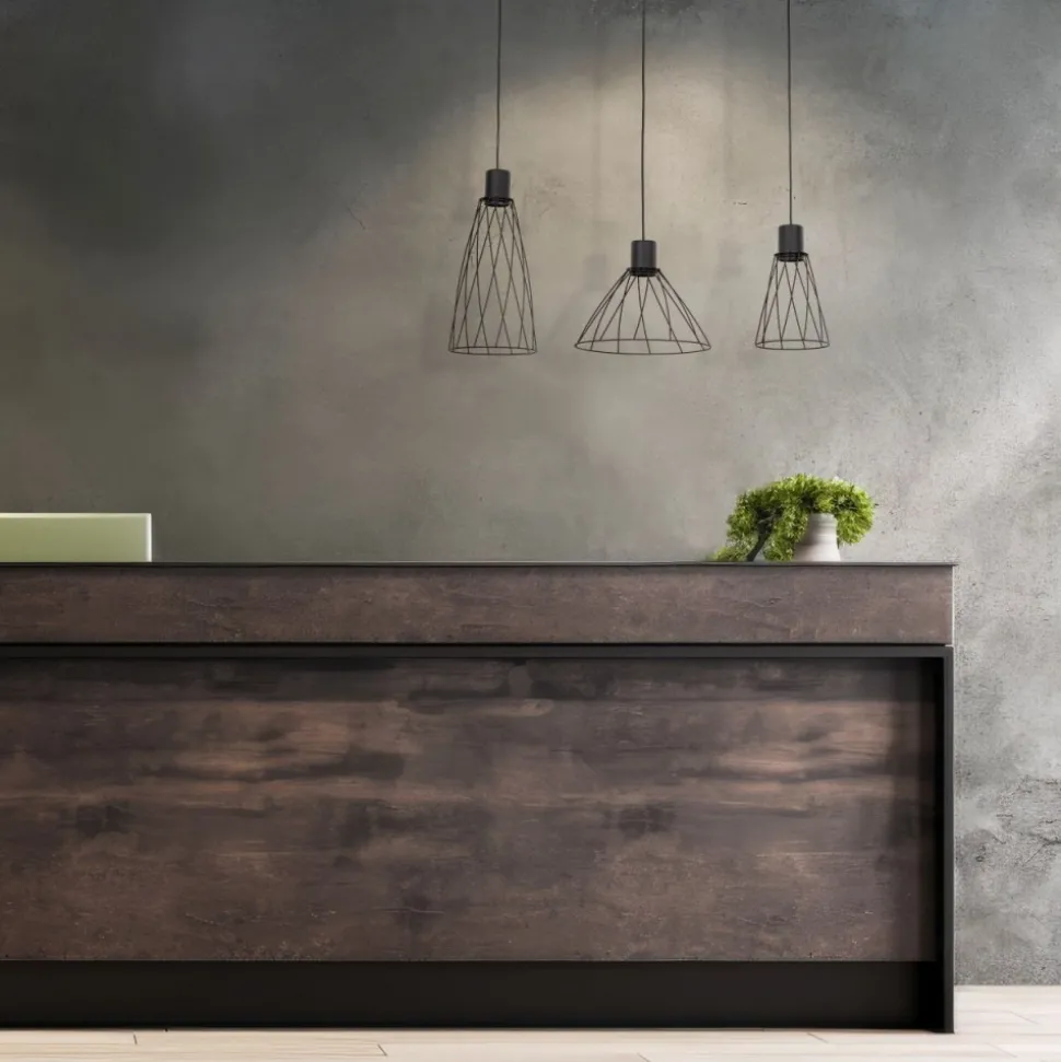 Lampa wisząca MODESTO czarna 3xGU10