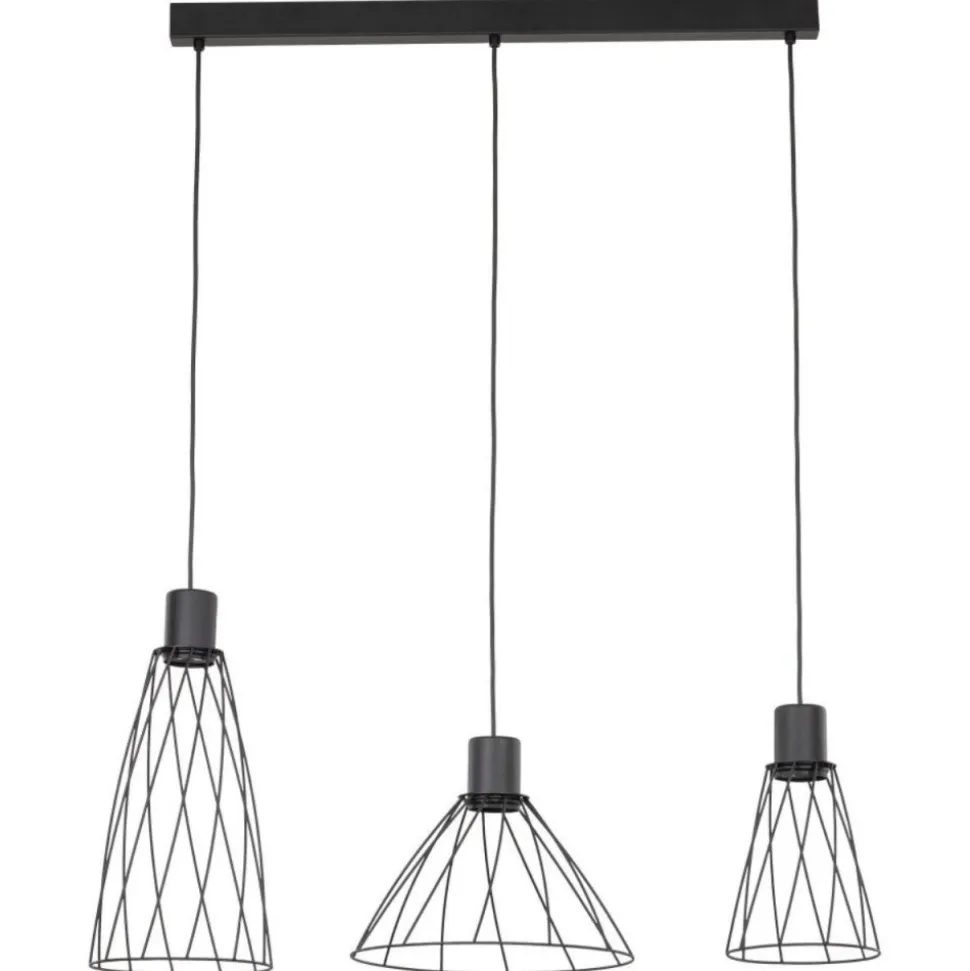 Lampa wisząca MODESTO czarna 3xGU10