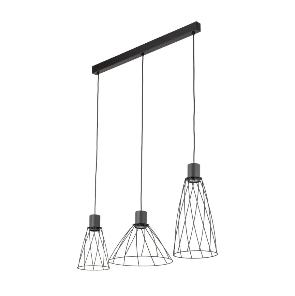 Lampa wisząca MODESTO czarna 3xGU10