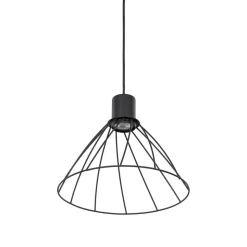 Lampa wisząca MODESTO czarna 1xGU10 29.5 cm