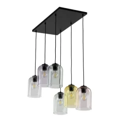Lampa wisząca MOLLY czarna 6xE27