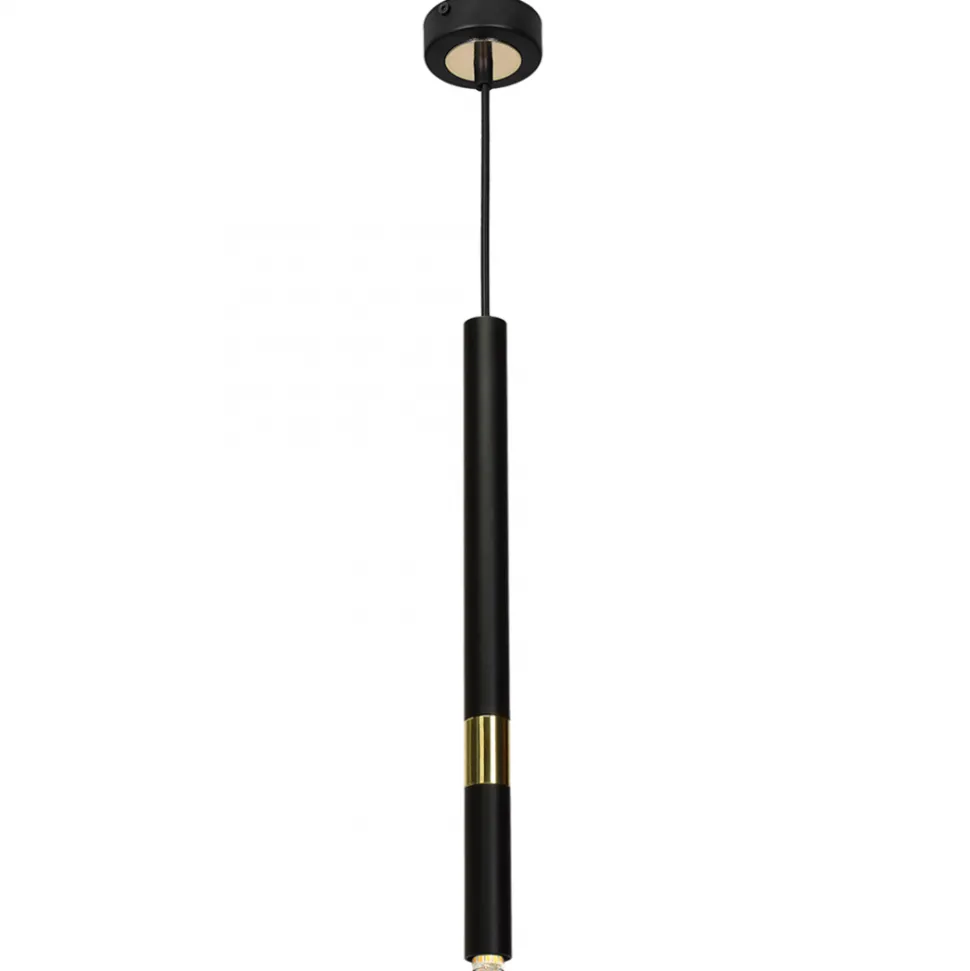 Lampa Wisząca MONZA Czarny Złoty 1xG9 10cm