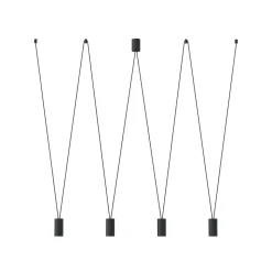 Lampa Wisząca MORE EYE Czarny 4xGU10