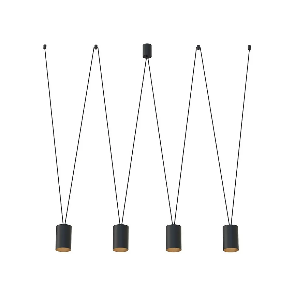 Lampa Wisząca MORE TONE Czarny 4xGU10