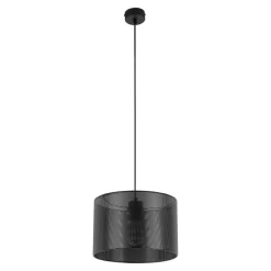 Lampa Wisząca MORENO Czarny Abażur 1xE27 30 cm