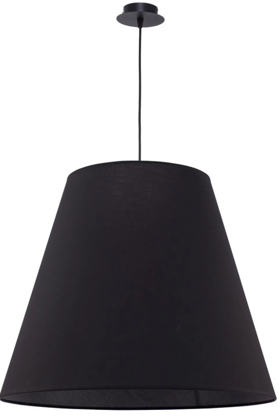 Lampa Wisząca MOSS Czarny Abażur 3xE27 61cm