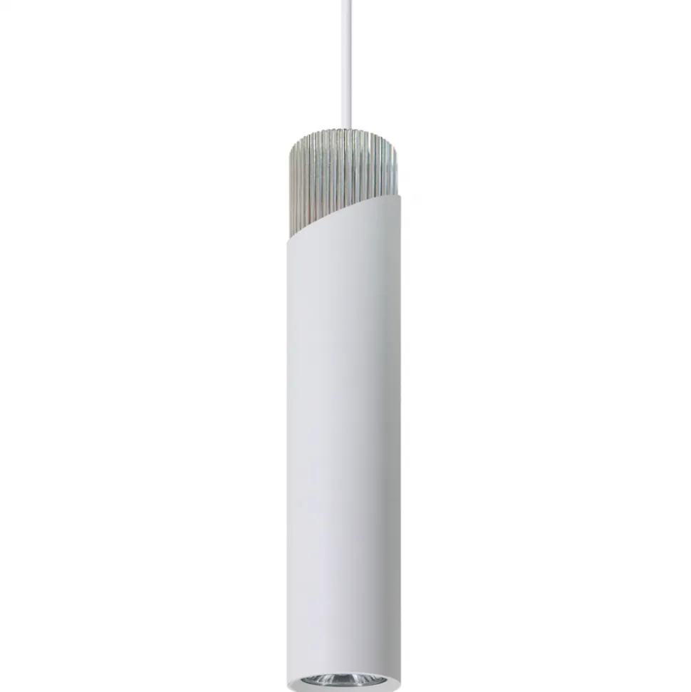 Lampa Wisząca NEO Biały Srebrny 1xGU10 6cm