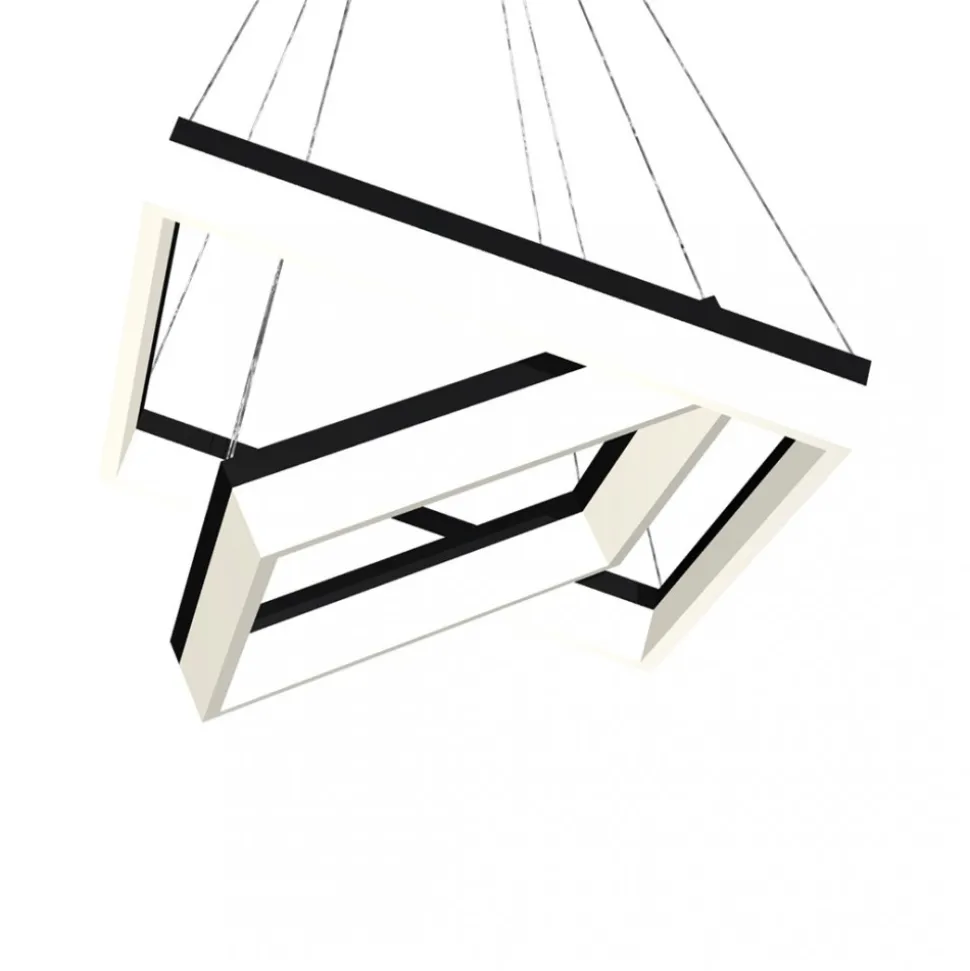 Lampa Wisząca NERO Czarny 80W LED 62cm