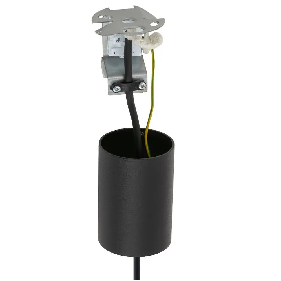 Lampa Wisząca NESS Czarny Metalowy Klosz 1xE27 45cm