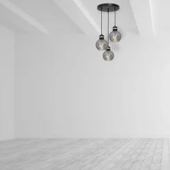 Lampa wisząca OMEGA BLACK/GOLD 3xE27