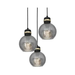 Lampa wisząca OMEGA BLACK/GOLD 3xE27