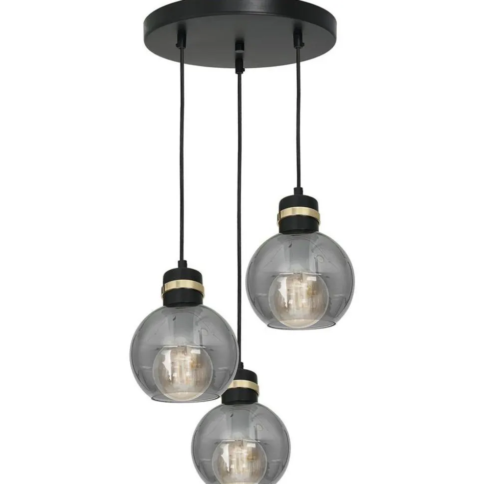 Lampa wisząca OMEGA BLACK/GOLD 3xE27