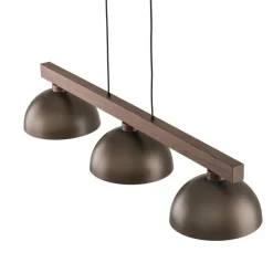Lampa Wisząca OSLO Brązowy Metalowe Klosze 3xE27