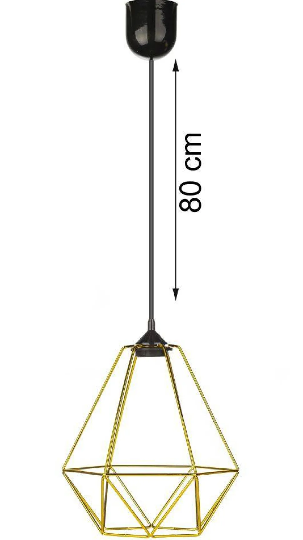 Lampa wisząca Paris Diamond 24 cm złota