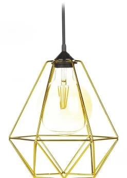 Lampa wisząca Paris Diamond 24 cm złota