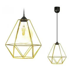 Lampa wisząca Paris Diamond 24 cm złota