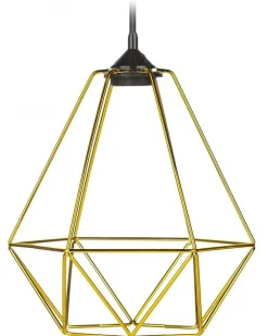 Lampa wisząca Paris Diamond 24 cm złota