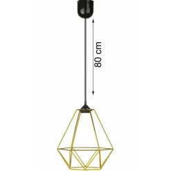 Lampa wisząca Paris Diamond 24 cm złota