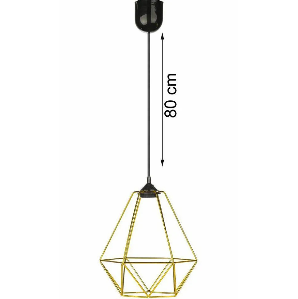 Lampa wisząca Paris Diamond 24 cm złota