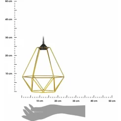 Lampa wisząca Paris Diamond 24 cm złota