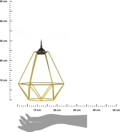 Lampa wisząca Paris Diamond 24 cm złota