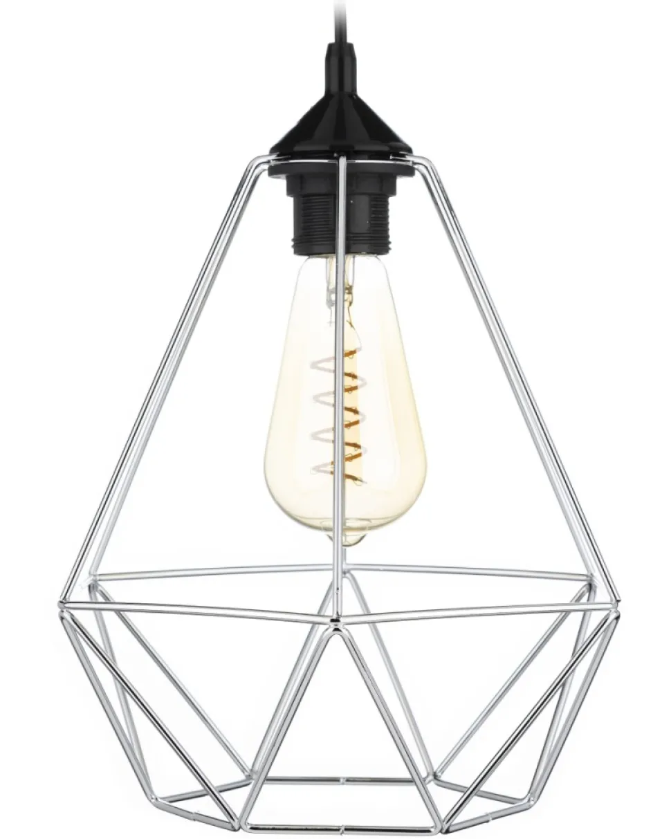 Lampa wisząca Paris Diamond 24 cm srebro