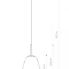Lampa Wisząca PEAR S Czarny Szklany Klosz 1xE27 22cm