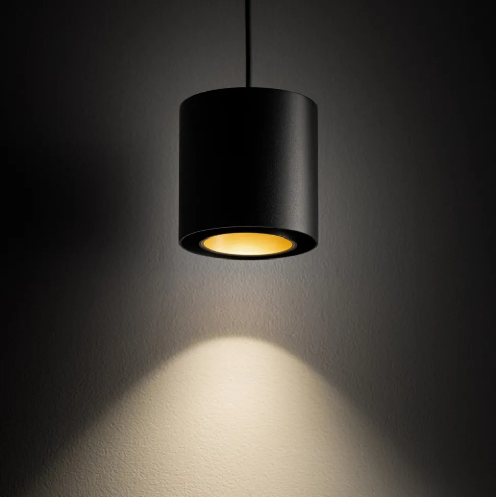 Lampa wisząca POINT DUO czarna złota 1xGU10