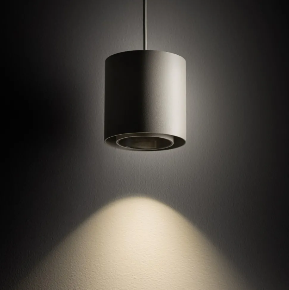 Lampa wisząca POINT DUO szara 1xGU10