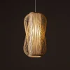 Lampa Wisząca PUKET Biały Brązowy Abażur 1xE27 30cm
