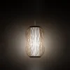 Lampa Wisząca PUKET Biały Brązowy Abażur 1xE27 21cm