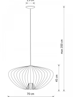 Lampa wisząca PUMPKIN L grafitowa 1xGU10