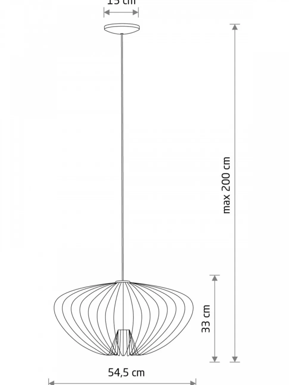 Lampa wisząca PUMPKIN M grafitowa 1xGU10