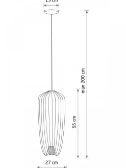 Lampa wisząca PUMPKIN S ceglasta 1xGU10